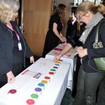 Women's Entrepeneurship Day. Showing your interest for the day with the stickers.